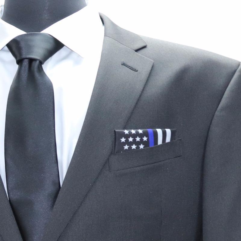 Blue Line American Flag - Pocket Square Heroes